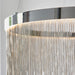 Endon 97368 Zelma CCT 1lt Pendant Chrome plate & silver effect chain 20W LED (SMD 2835) CCT - westbasedirect.com
