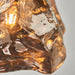 Endon 97654 Rock 1lt Pendant Chrome metallic glass & chrome plate 10W LED E27 (Required) - westbasedirect.com