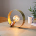 Endon 97665 Hoop 1lt Table Brushed brass, nickel & copper plate 10W LED E27 (Required) - westbasedirect.com