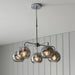 Endon 97972 Dimple 5lt Pendant Chrome plate & smoked mirror glass 5 x 7W LED E14 (Required) - westbasedirect.com