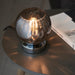 Endon 97976 Dimple 1lt Table Chrome plate & smoked mirror glass 7W LED E14 (Required) - westbasedirect.com