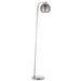 Endon 97978 Dimple 1lt Floor Chrome plate & smoked mirror glass 10W LED E27 (Required) - westbasedirect.com