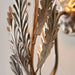 Endon 98049 Delphine 1lt Wall Silver leaf & ivory cotton fabric 6W LED E14 (Required) - westbasedirect.com