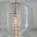 Endon 98086 Westcombe 2lt Table Ribbed bubble glass & vintage white fabric 10W LED E27 & 7W LED E14 (Required) - westbasedirect.com
