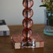 Endon 98106 Adelie 1lt Table Blush crystal glass & bright nickel plate 7W LED E14 (Required) - westbasedirect.com