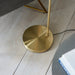 Endon 98271 Dimple 1lt Floor Satin brass plate & champagne lustre glass 10W LED E27 (Required) - westbasedirect.com