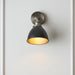 Endon 98560 Franklin 1lt Wall Aged pewter plate & matt black paint 7W LED E14 (Required) - westbasedirect.com