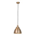 Endon 98745 Franklin 1lt Pendant Antique brass plate 10W LED E27 (Required) - westbasedirect.com