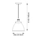 Endon 98750 Franklin 1lt Pendant Aged pewter plate & matt black paint 10W LED E27 (Required) - westbasedirect.com