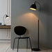 Endon 98753 Franklin 1lt Floor Aged pewter plate & matt black paint 10W LED E27 (Required) - westbasedirect.com