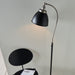 Endon 98753 Franklin 1lt Floor Aged pewter plate & matt black paint 10W LED E27 (Required) - westbasedirect.com