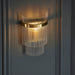 Endon 99168 Marietta 1lt Wall Antique brass plate & clear glass 6W LED E14 (Required) - westbasedirect.com