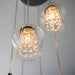 Endon 99607 Mesmer 6lt Pendant Chrome plate, clear glass with clear glass beads 6 x 3W LED G9 (Required) - westbasedirect.com