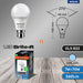 Brite-R 7W B22 BC GLS LED Bulb Cool White 6500K - westbasedirect.com