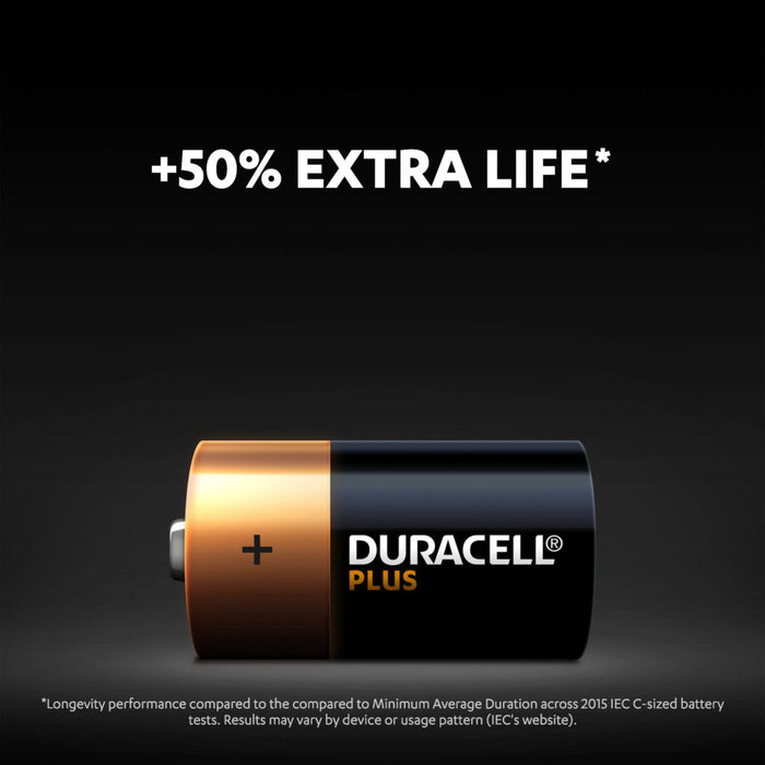 Duracell Plus Power C LR14 | 2 Pack - westbasedirect.com