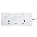 Masterplug 8 Socket 2m 13A Extension Lead + Indicator White - westbasedirect.com