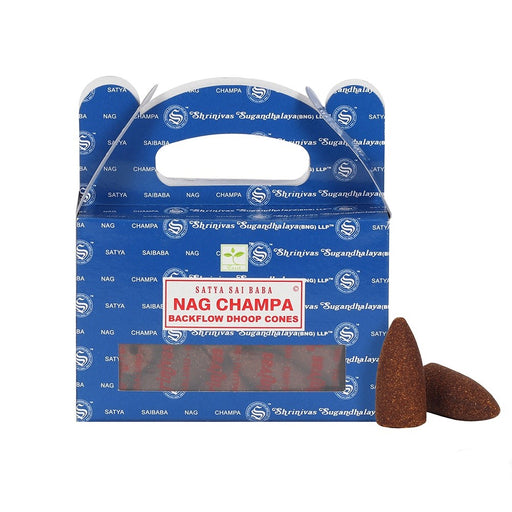 Satya Backflow Dhoop Cones Nag Champa|1 Pack - westbasedirect.com