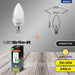 Brite-R 3W E14 SES Candle LED Bulb Warm White 3000K - westbasedirect.com