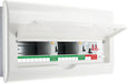 BG Fortress CFFD8814ASPD 14 Way Metal Unpopulated Fully Recessed Consumer Unit with 100A Main Switch, 2x 80A 30mA Type A RCD & 1x SPD - westbasedirect.com