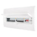 BG CFFDP18616 22 Module 16 Way Fully Recessed Populated + 100A Switch, 1x80A, 1x63A 30mA RCD & 12xMCBs - westbasedirect.com
