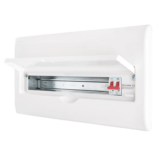BG CFFSW18SPD 22 Module 18 Way Fully Recessed Unpopulated + 100A Switch, 1xSPD & 1x32A MCB - westbasedirect.com