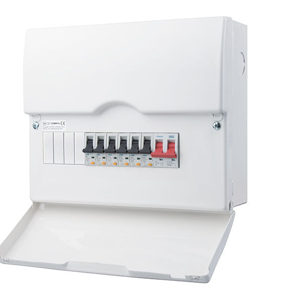 BG CFUSWP610 10 Way Consumer Unit + 100A Switch + 6 RCBOS - westbasedirect.com