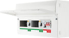 BG Fortress CFUD8811ASPD 11 Way Metal Unpopulated Consumer Unit with 100A Main Switch, 2x 80A 30mA Type A RCD & 1x SPD - westbasedirect.com