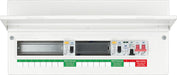 BG Fortress CFUD8814ASPD 14 Way Metal Unpopulated Consumer Unit with 100A Main Switch, 2x 80A 30mA Type A RCD & 1x SPD - westbasedirect.com