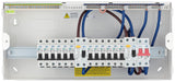 BG CFUDP1000016A BG 22 Module 16 Way Populated + 100A Switch, 2x100A Type A 30mA RCD & 12xMCBs - westbasedirect.com
