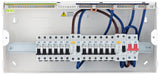 BG CFUDP16616A BG 22 Module 16 Way Populated + 100A Switch, 2x63A Type A 30mA RCD & 12xMCBs - westbasedirect.com