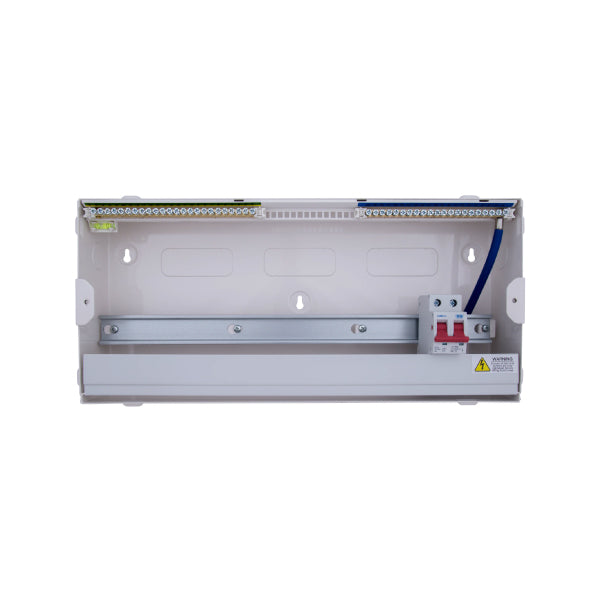 BG CFURSW818ASPD 22 Module 18 Way Metal Unpopulated + Type A 80A RCD, SPD & 32A MCB - westbasedirect.com