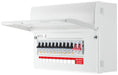 BG CFUSWP110A 12 Module 10 Way Metal Populated Consumer Unit + 100A Main Switch, 10x Type A RCBOs - westbasedirect.com