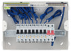 BG CFUSWP810A 12 Module 10 Way Metal Populated Consumer Unit + 100A Main Switch, 8x Type A RCBOs - westbasedirect.com
