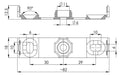 Wiska 10105603 COMBI 407/SDK5 Junction Box + 5 Way Push-In Terminal Block - Black - westbasedirect.com