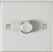 Knightsbridge CS2181BC Square Edge 1G 2 Way 10-200W (5-150W LED) Trailing Edge Dimmer - Brushed Chrome - westbasedirect.com