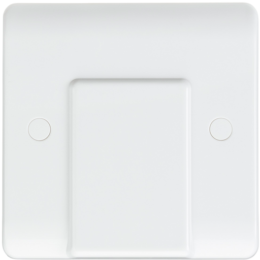 Knightsbridge CU8342 White Curved Edge 20A Flex Outlet Plate - westbasedirect.com