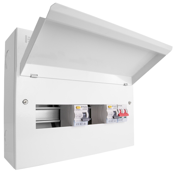 Click Panel Terminal Unit Click Elucian CUEHIB14MSRCD8 14 Way Metal High Integrity Consumer Unit ...