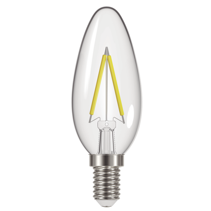 Energizer 2.3W 250lm E14 SES Candle Filament LED Bulb Warm White 2700K - westbasedirect.com