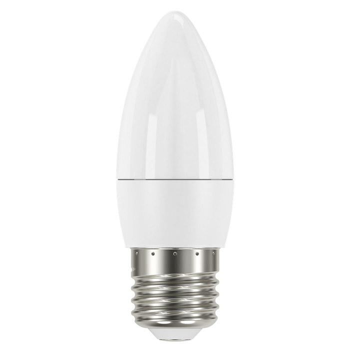 Energizer 5.2W 470lm E27 ES Candle LED Bulb Opal Daylight 6500K - westbasedirect.com