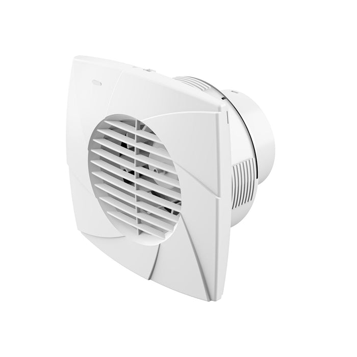 Velair EVECAA100T001 Carina Air Extractor Fan Timer 100mm White - westbasedirect.com