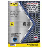 Di-LOG DLCEVC182 EV Charger Installation Certificate