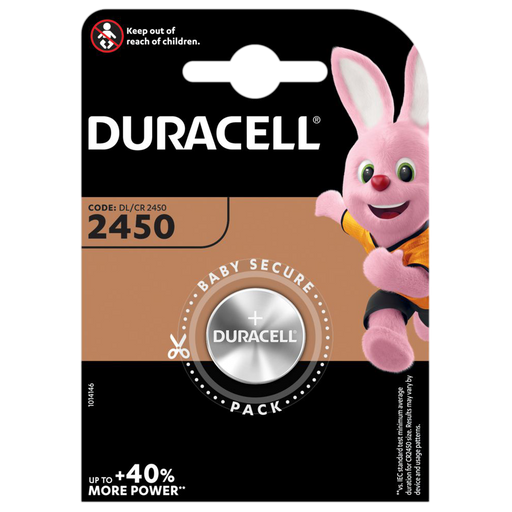 Duracell Coin Lithium CR2450 | 1 Pack - westbasedirect.com