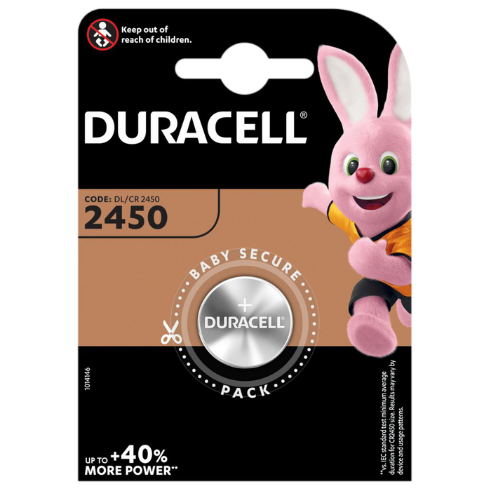 Duracell Coin Lithium CR2450 | 1 Pack - westbasedirect.com