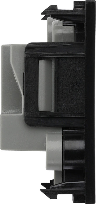 BG EM2ASB Euro Module 2A Round Pin Unswitched Socket - Black - westbasedirect.com
