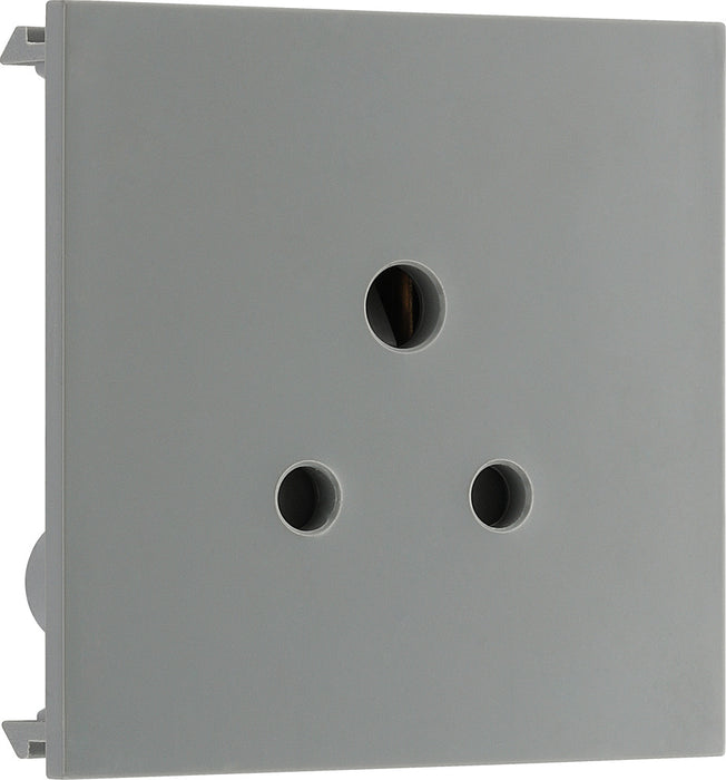 BG EM2ASG Euro Module 2A Round Pin Unswitched Socket - Grey - westbasedirect.com