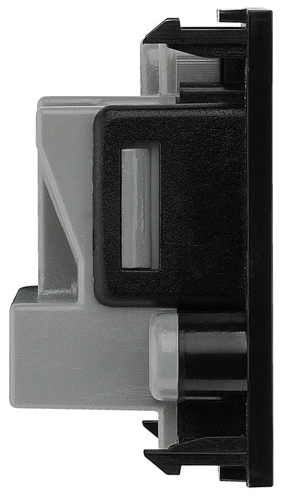 BG EM5ASB Euro Module 5A Round Pin Unswitched Socket - Black - westbasedirect.com