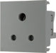 BG EM5ASG Euro Module 5A Round Pin Unswitched Socket - Grey - westbasedirect.com
