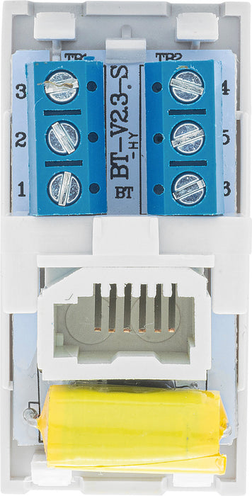 BG EMBTMSW Euro Module Telephone BT Master (Screw) - White - westbasedirect.com