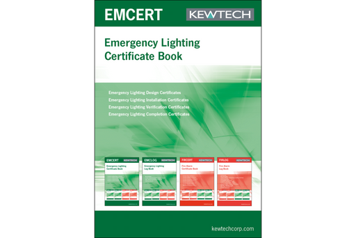 Kewtech EMCERT Emergency Lighting Installation Certificate Book - westbasedirect.com