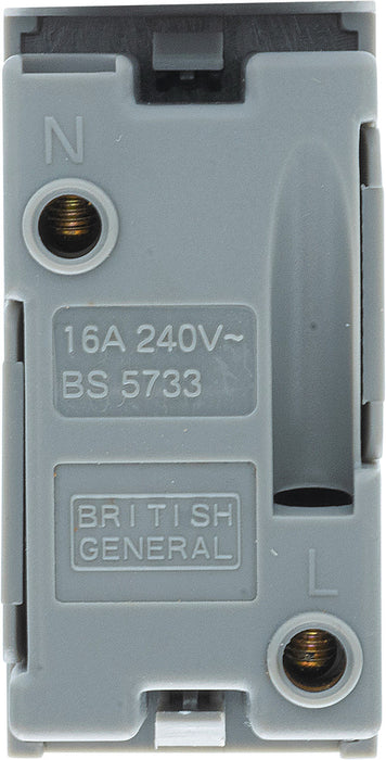 BG EMEUSG Euro Module 16A 2 Pin Unswitched Socket - Grey - westbasedirect.com